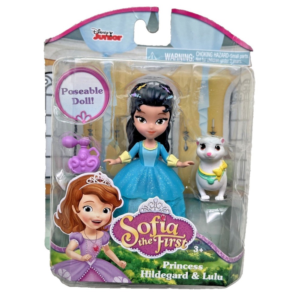 Sofia the First Princess Hildegard and Lulu Posable Doll Figurine